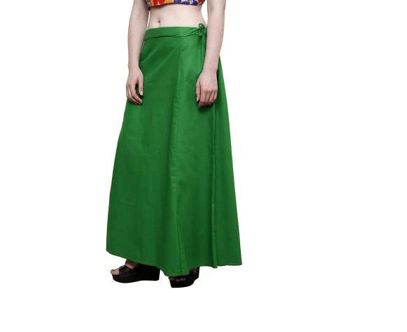     			D1 DIFFERENT ONE Green Cotton Petticoat - Single