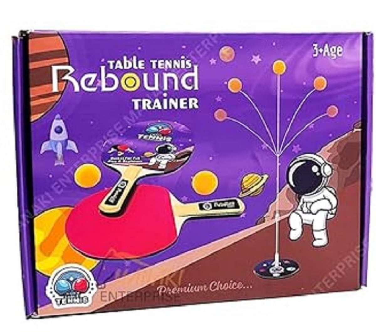 DENFE Table Tennis Trainer Rebound Rackets and Balls Base Training Practice Set DENFE Table Tennis Trainer Rebound Rackets and Balls Base Training Practice Set