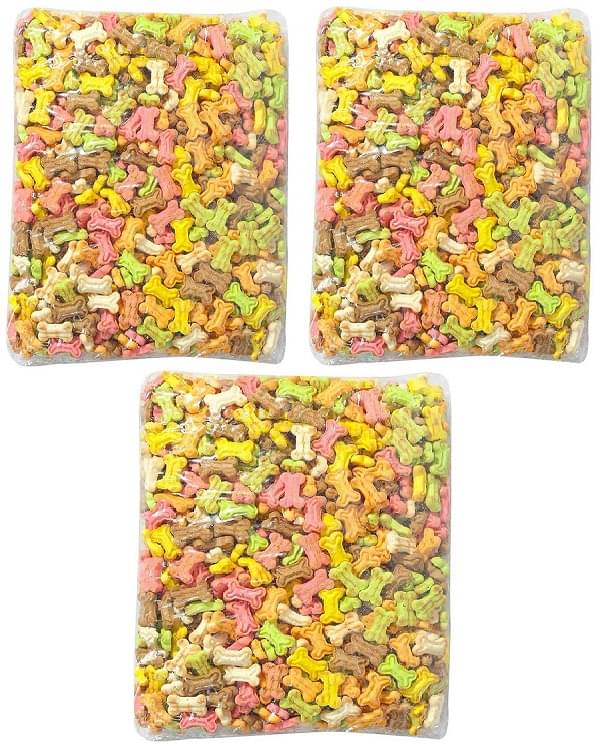 Dog Biscuit Mix Flavor Pack of 3 Each 400gm Dog Biscuit Mix Flavor Pack of 3 Each 400gm