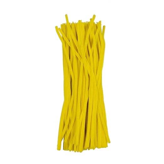     			ECLET Pipe Cleaner 12”: YELLOW Color 100pcs for Hobby Crafts, Scrapbooking, DIY Accessory
