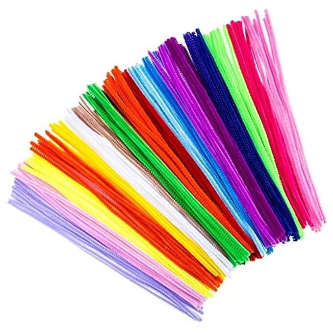     			ECLET  Pipe Cleaner Multi Color 100pcs for Hobby Crafts, Scrapbooking, DIY Accessory(color as per availability)