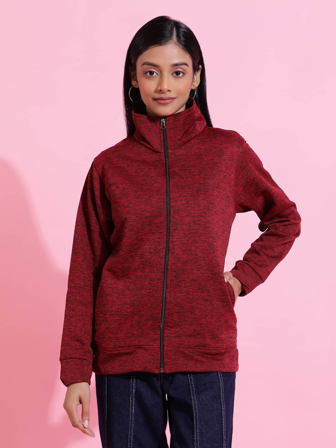 EPPE - Red Fleece Women's Jacket     			EPPE - Red Fleece Women's Jacket
