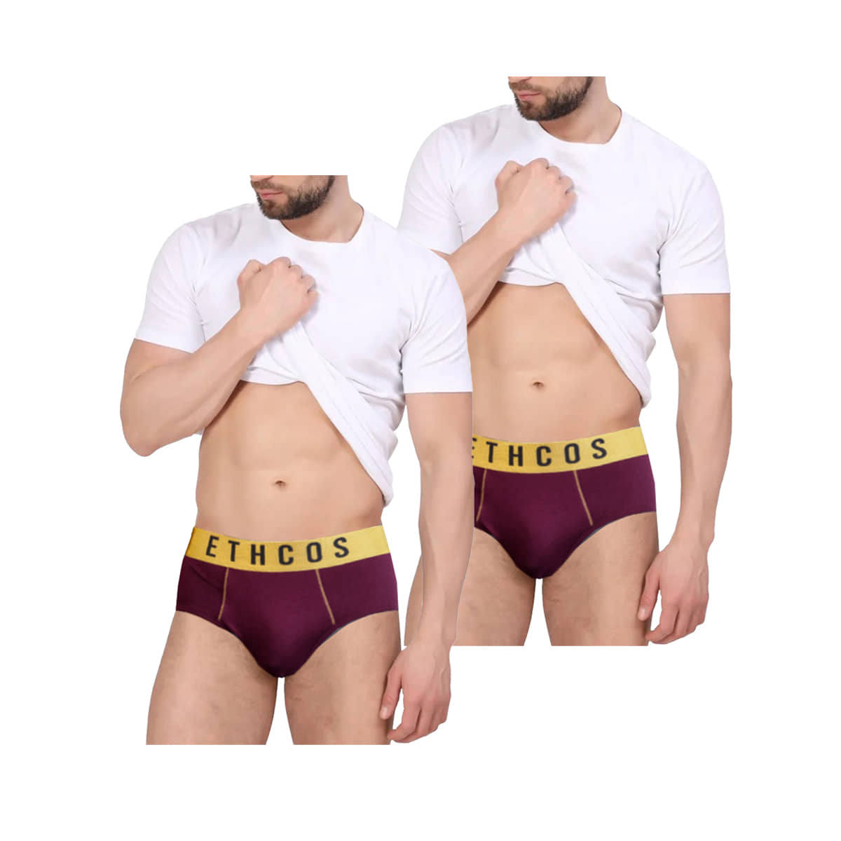ETHCOS Pack of 2 Modal Briefs For Men's ( Maroon )
