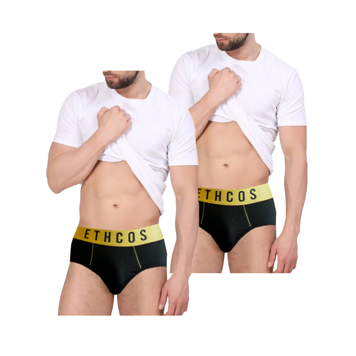 ETHCOS Pack of 2 Modal Briefs For Men's ( Black )