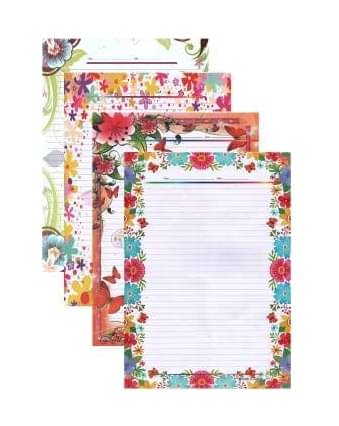     			Eclet A3 Designer Sheets for Project Design Print Sheets 60 Papers for Projects One Side Ruled Multipurpose Designer Colored Art & Craft Sheets
