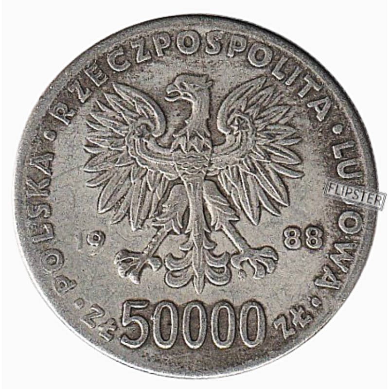 **Extremely Rare** 50,000 Zlotys, old Top Condition Poland Coin Collection **Extremely Rare** 50,000 Zlotys, old Top Condition Poland Coin Collection