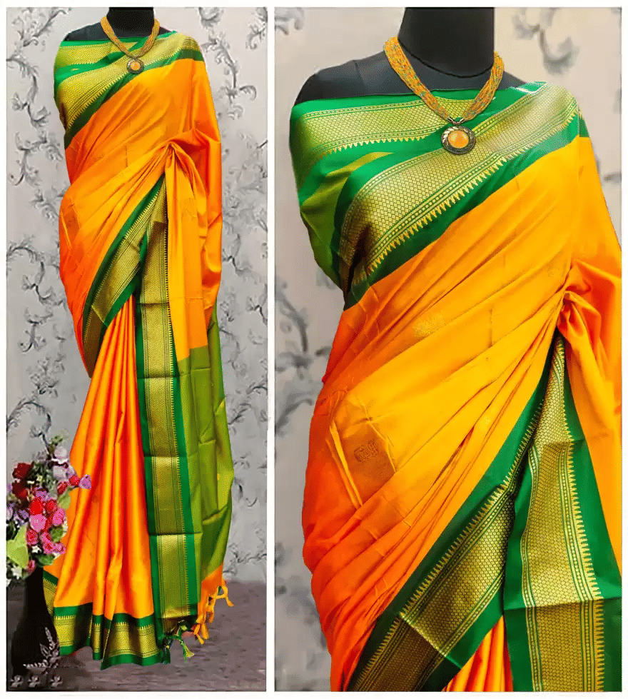 FAB SILK Cotton Silk Woven Saree With Unstitched Blouse Piece ( Gold )     			FAB SILK Cotton Silk Woven Saree With Unstitched Blouse Piece ( Gold )