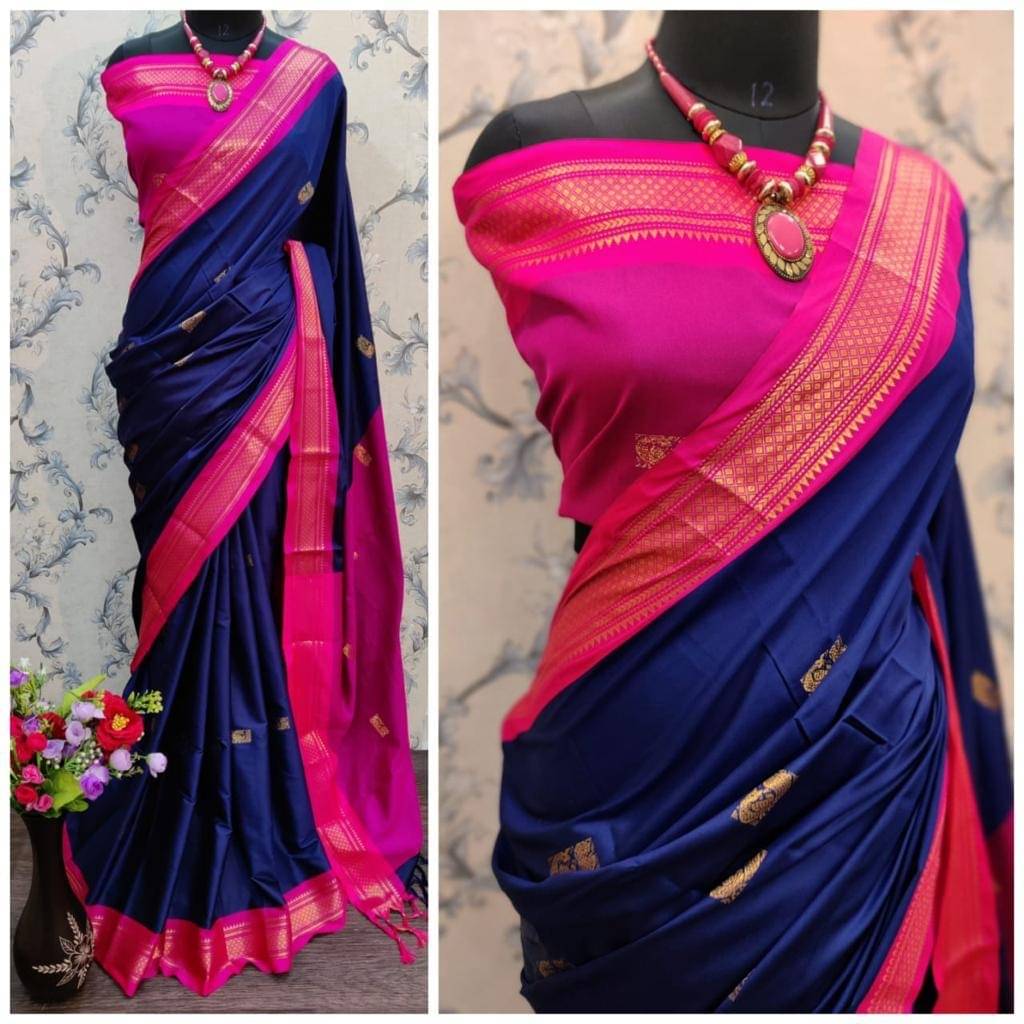 FAB SILK Cotton Silk Woven Saree With Unstitched Blouse Piece ( Multicolor5 ) FAB SILK Cotton Silk Woven Saree With Unstitched Blouse Piece ( Multicolor5 )