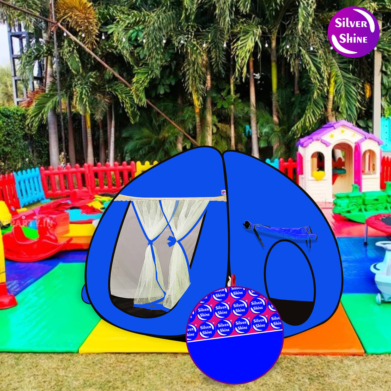     			Foldable delightful patterns Popup Kids Play Tent House for Multi Purpose