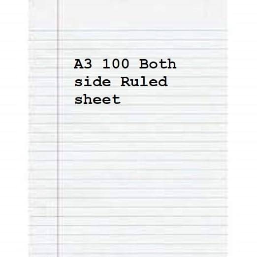     			Freedy A3 Size Both Side Ruled White 100 Sheets for School, Colleges, Project, Assignments, Practical Etc Multipurpose