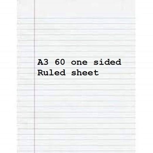     			Freedy A3 Size one Side Ruled 60 Sheets for School, Colleges, Project, Assignments, Practical Etc Multipurpose