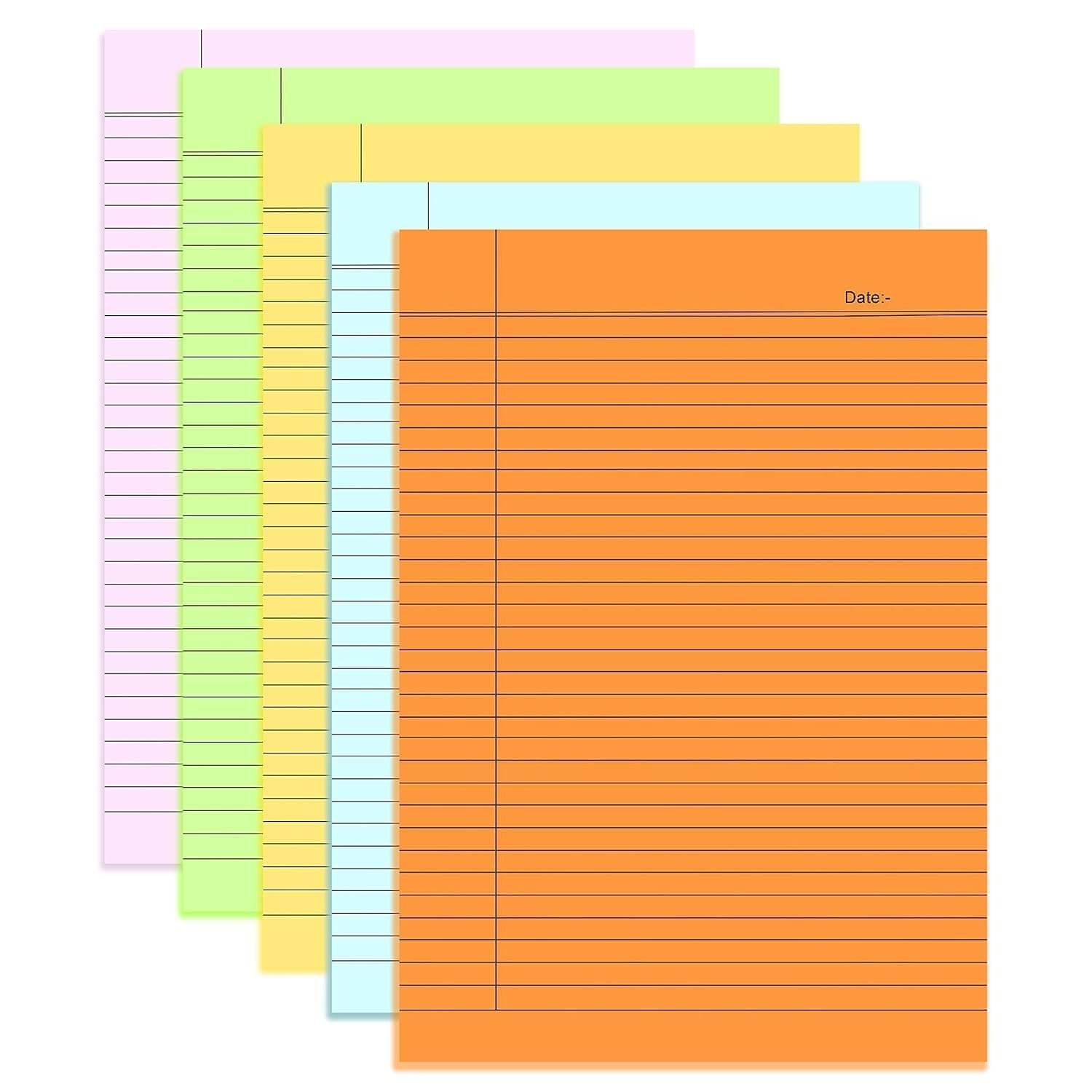 Freedy A4 Size Both Side Ruled colour Sheet (Pack of 40 sheets) for Project/Assignment/Practical/Homework(A4-40 colour sheet) Freedy A4 Size Both Side Ruled colour Sheet (Pack of 40 sheets) for Project/Assignment/Practical/Homework(A4-40 colour sheet)