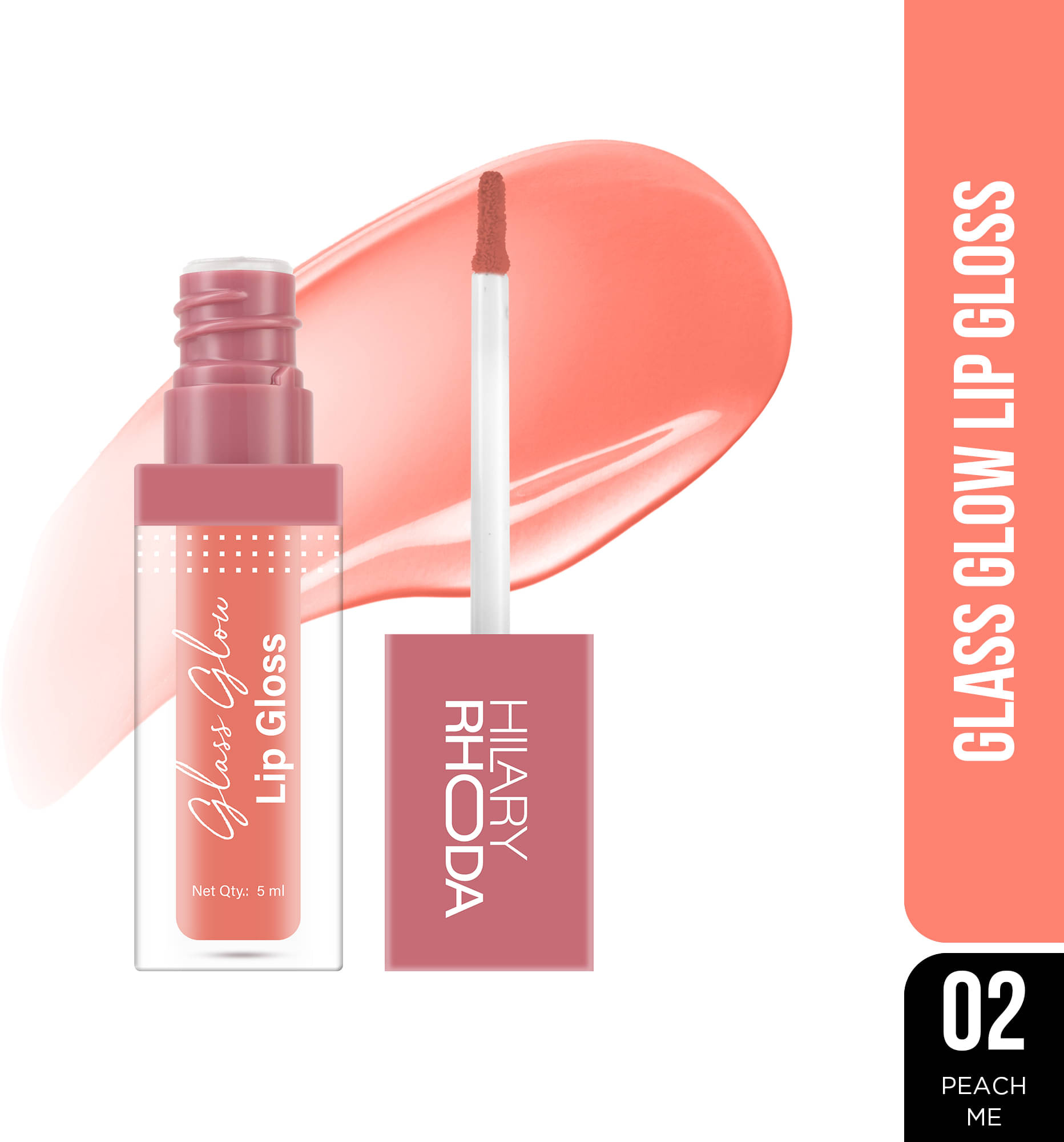     			Hilary Rhoda Peach Lip Gloss 5 ml