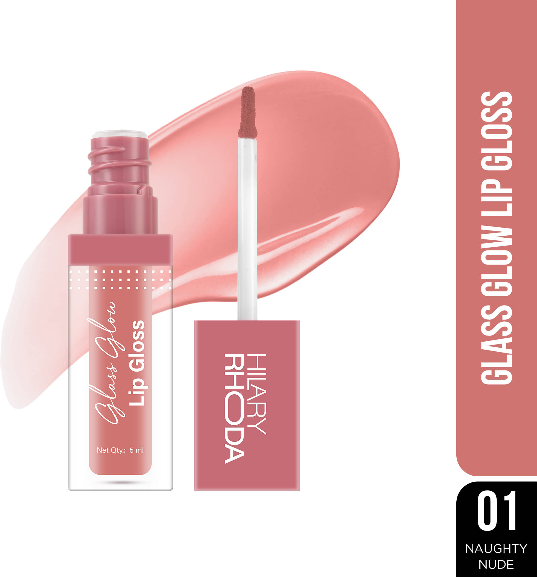     			Hilary Rhoda Pink Lip Gloss 5 ml