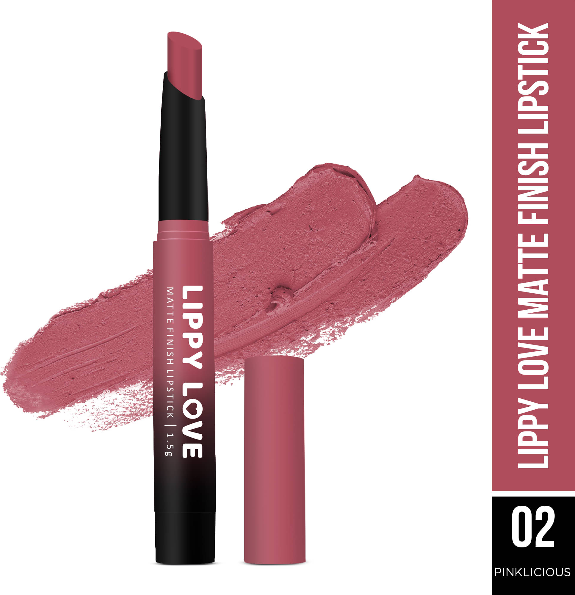     			Hilary Rhoda Pink Matte Lipstick 1.5g