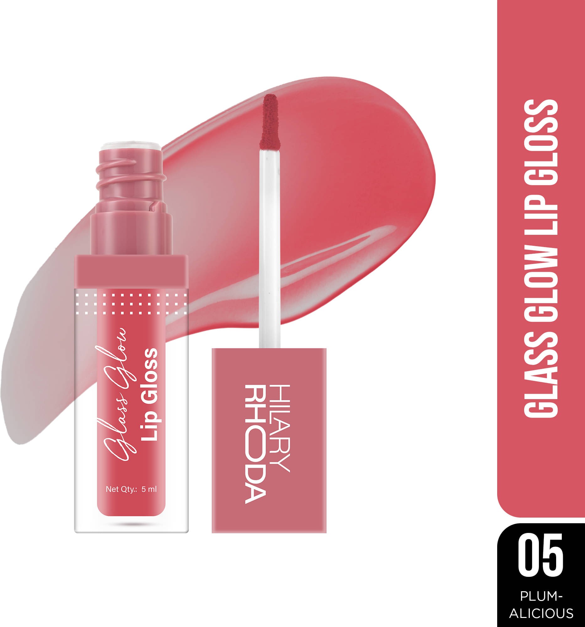     			Hilary Rhoda Pink Rose Lip Gloss 5 ml