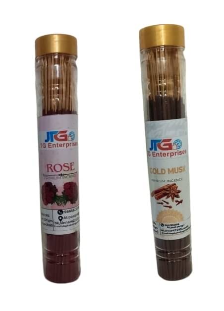     			JTG enterprises Incense Stick Rose,Oudh,Lavender,Kasthuri Musk 200 gm ( Pack of 2 )