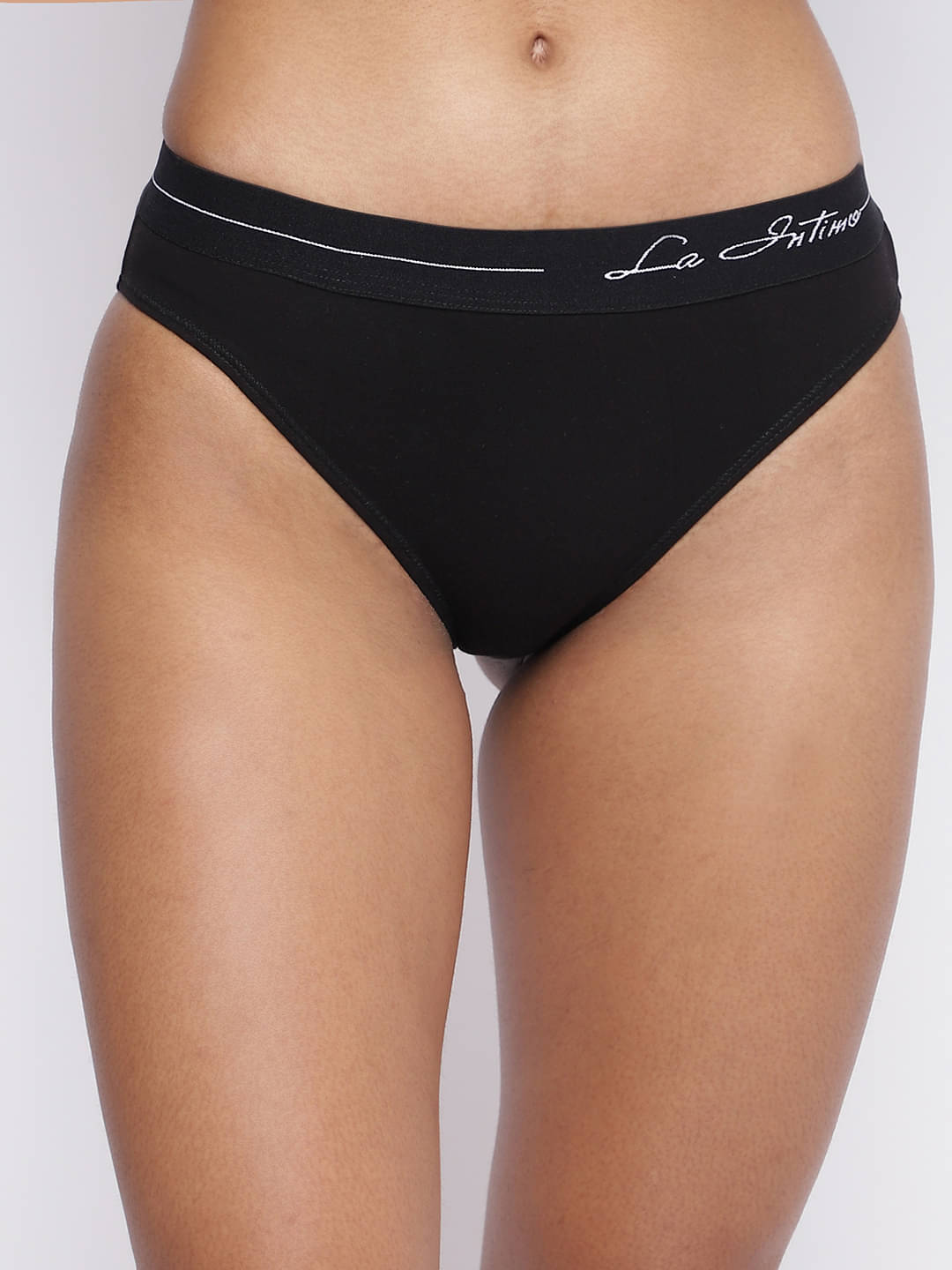 La Intimo Pack of 1 Cotton Briefs For Women ( Black ) La Intimo Pack of 1 Cotton Briefs For Women ( Black )