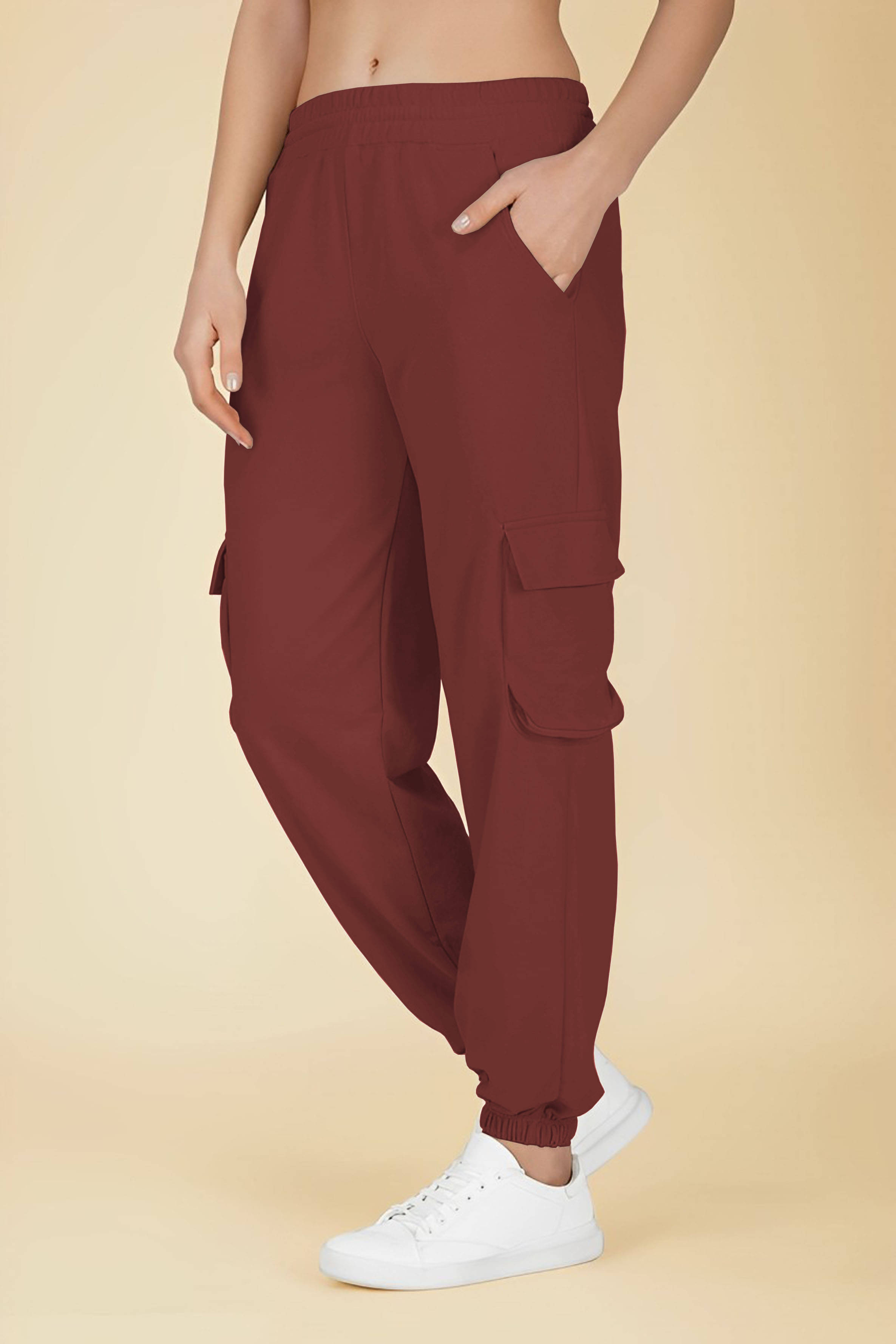     			Lecowar Brown Polyester Women's Running Joggers ( Pack of 1 )