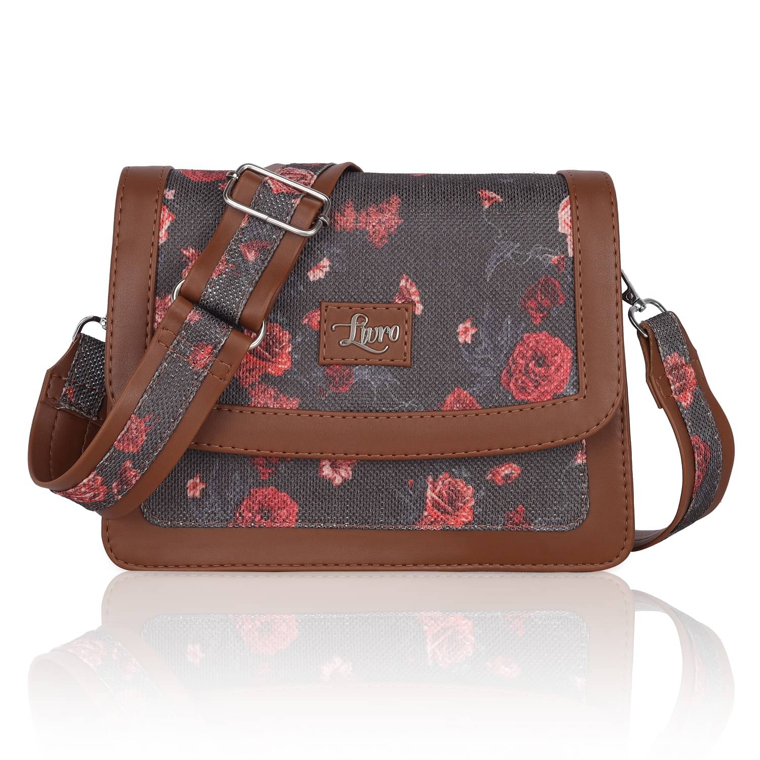     			Livro Sling Bag Jute Set of 1 ( Red )