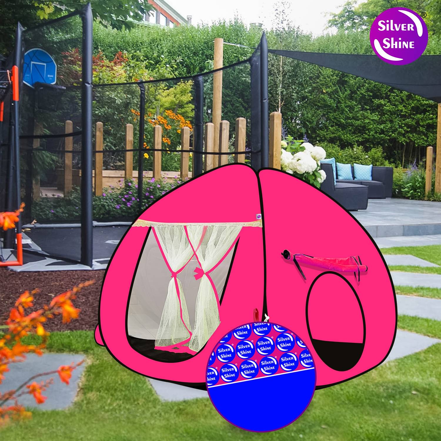 Multi Purpose Foldable Delightful Patterns Popup Kids Play Tent House Multi Purpose Foldable Delightful Patterns Popup Kids Play Tent House