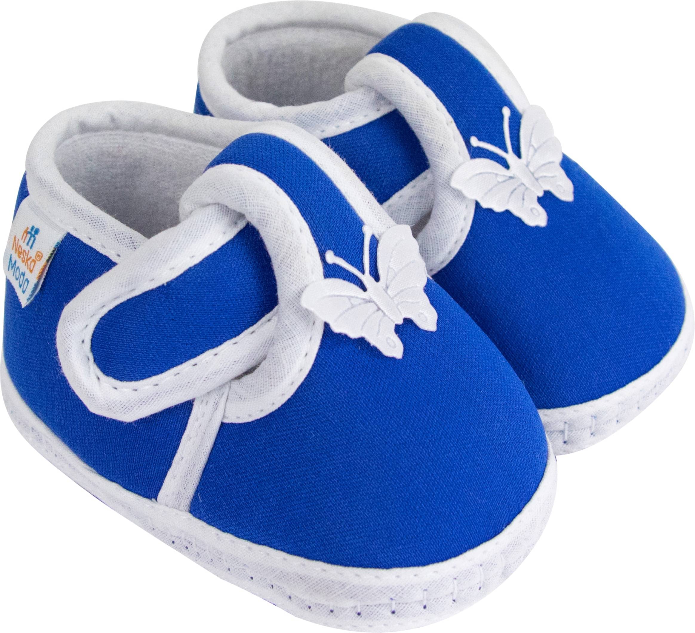     			Neska Moda - Blue Booties For Baby Boy & Baby Girl 6-12 Months ( Pack of 1 )