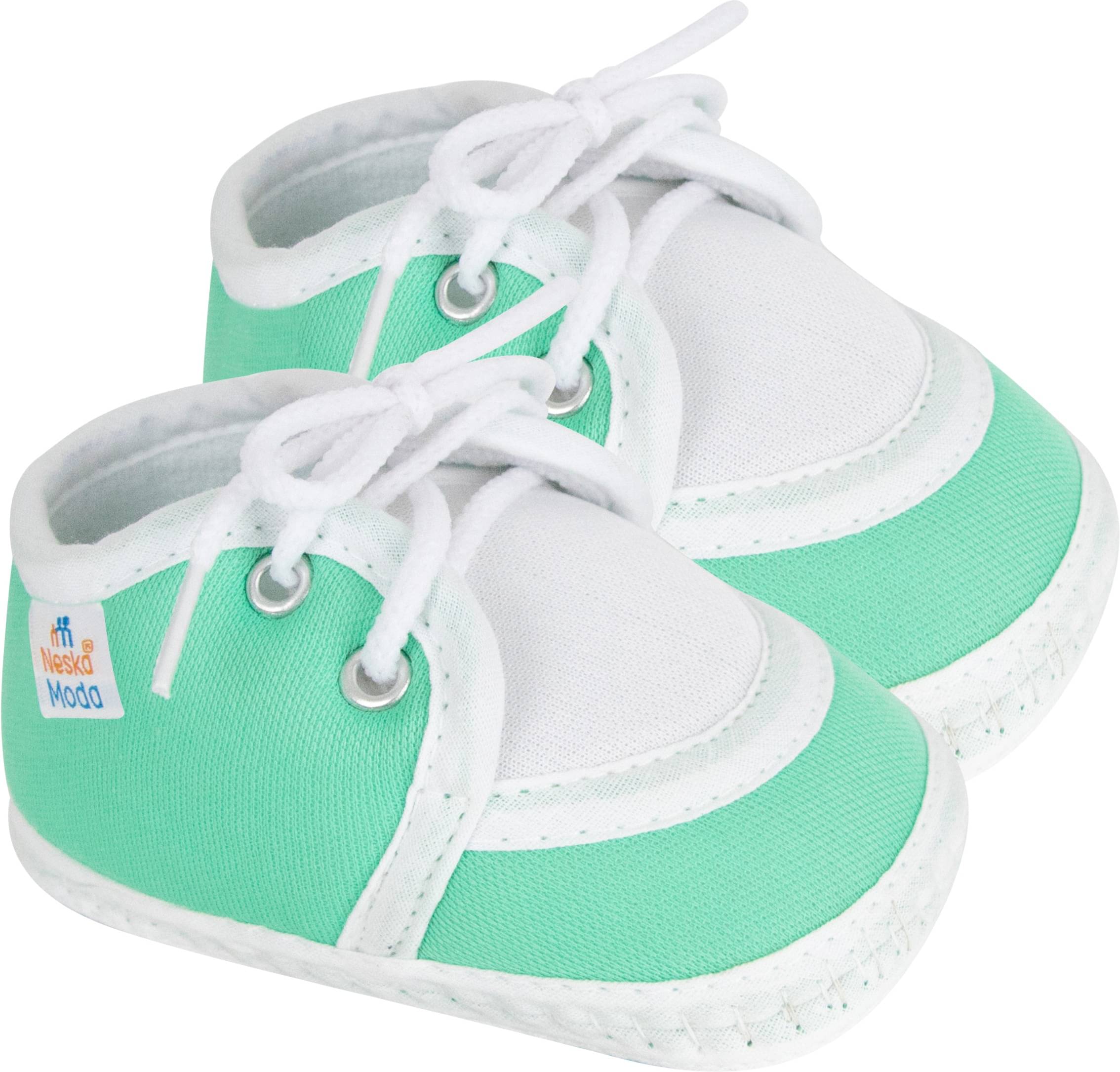     			Neska Moda - Green Booties For Baby Boy & Baby Girl 6-12 Months ( Pack of 1 )