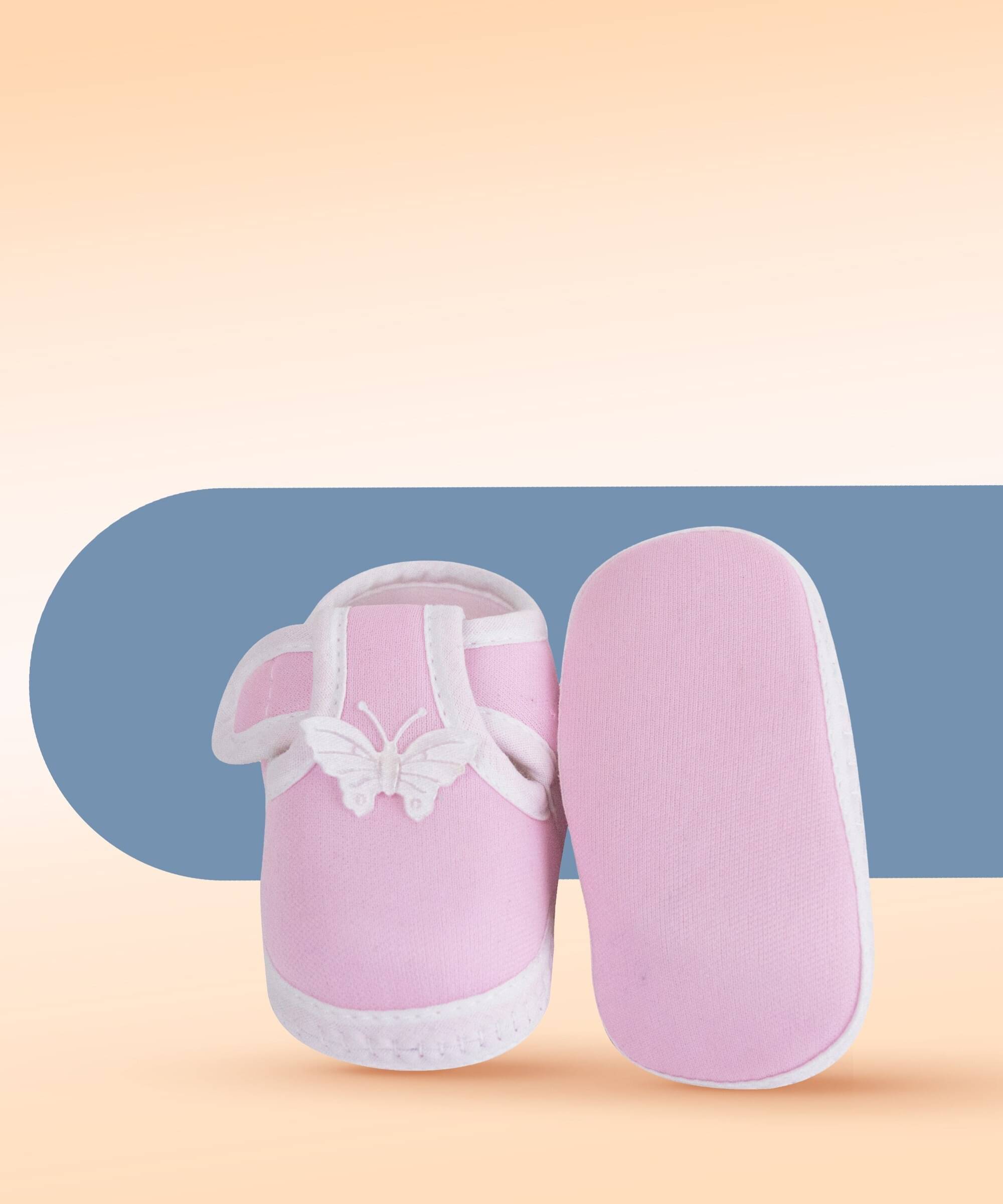     			Neska Moda - Pink Booties For Baby Boy & Baby Girl 6-12 Months ( Pack of 1 )