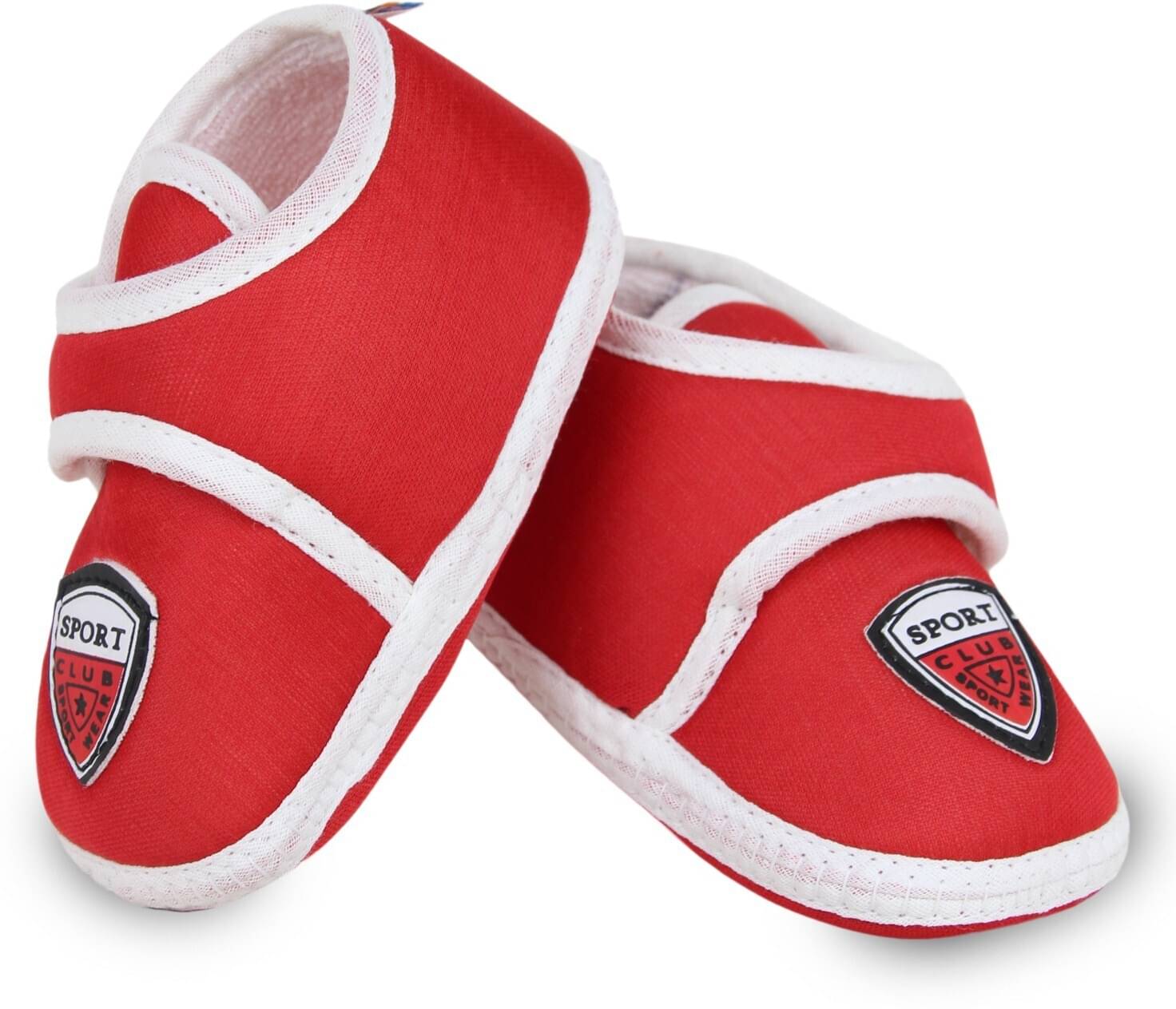     			Neska Moda - Red Booties For Baby Boy & Baby Girl 6-12 Months ( Pack of 1 )