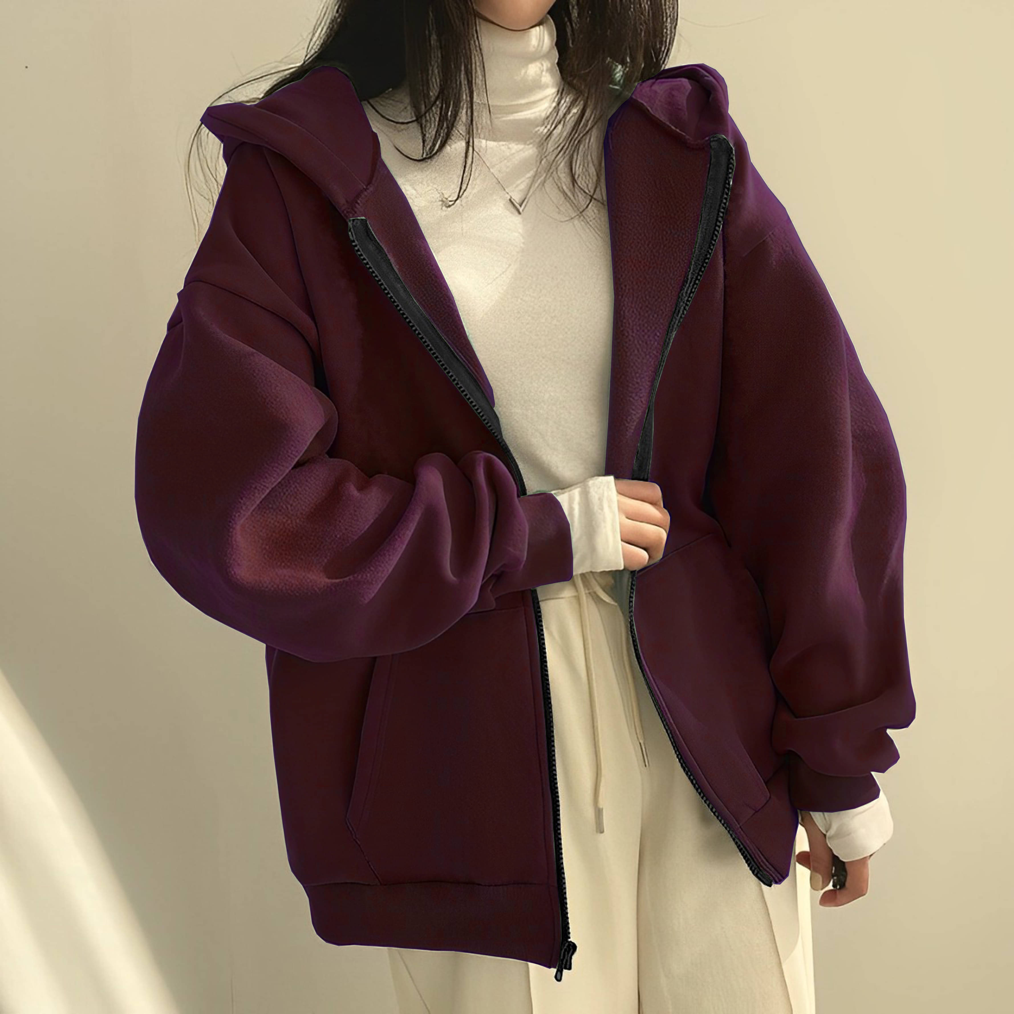     			Parona Fleece Women's Hooded Sweatshirt ( Maroon )