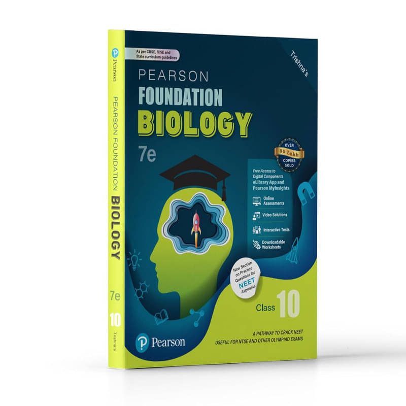     			Pearson IIT Foundation' 25 Biology Class 10 | For NEET, NTSE & Olympiad Exams |As Per CBSE, ICSE & State Curriculums | Free Access to 12 Online Assessments, 49 Video Solutions & Interactive Tests via Pearson MyInsights & elibrary | 7th edition
