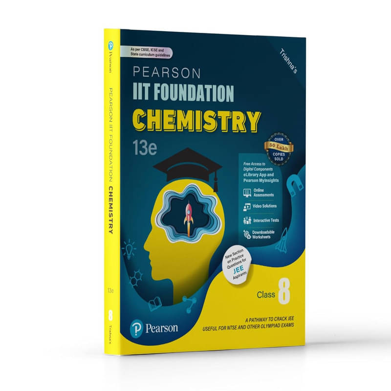     			Pearson IIT Foundation' 25 Chemistry Class 8 | For JEE, NTSE & Olympiad Exams | As per CBSE, ICSE & State Curriculums | Free Access to 7 Online Assessments, 30 Video Solutions & Interactive Tests via Pearson MyInsights & elibrary | 13th edition