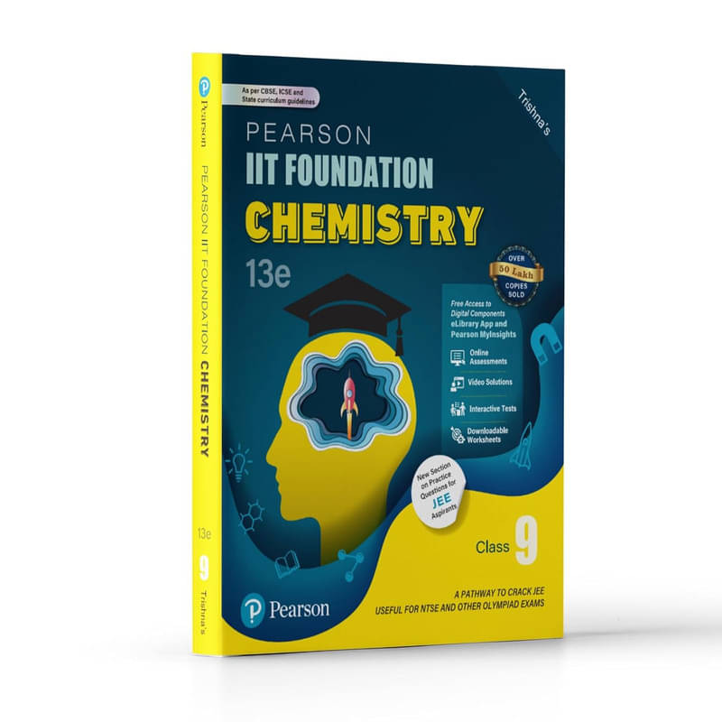     			Pearson IIT Foundation' 25 Chemistry Class 9 | For JEE, NTSE & Olympiad Exams |As per CBSE, ICSE & State Curriculums | Free Access to 9 Online Assessments, 42 Video Solutions & Interactive Tests via Pearson MyInsights & elibrary |13th edition