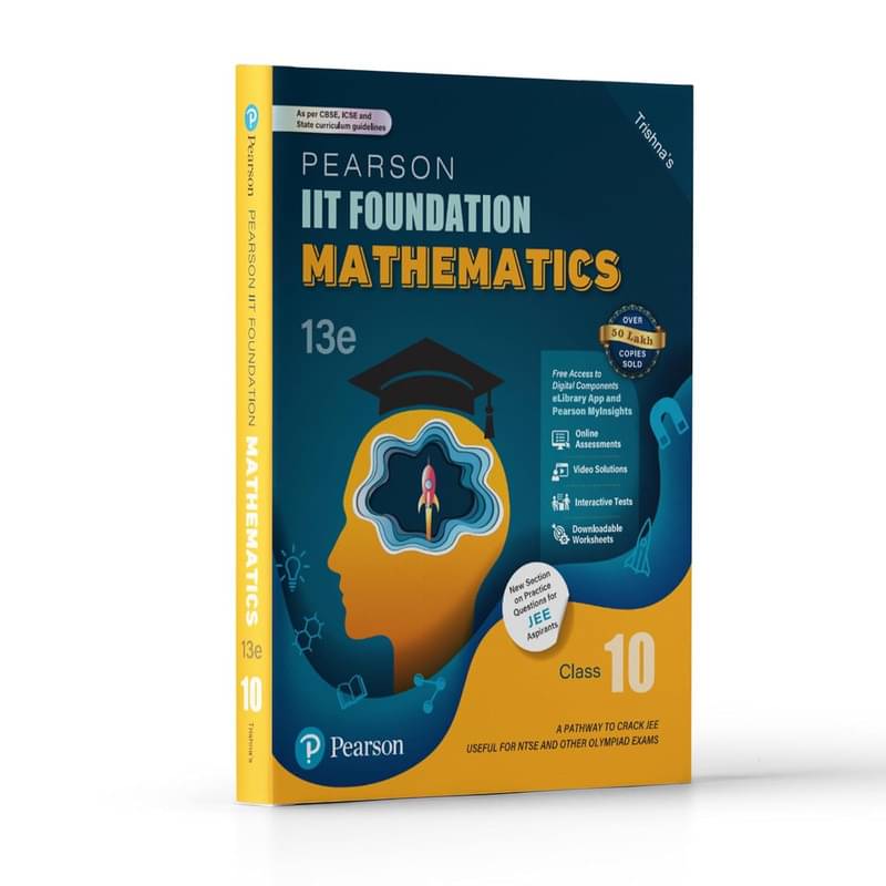 Pearson IIT Foundation' 25 Mathematics Class 10 | For JEE, NTSE & Olympiad Exams |As Per CBSE, ICSE & State Curriculums | Free Access to 20 Online Assessments, 86 Video Solutions & Interactive Tests via Pearson MyInsights & elibrary | 13th edition Pearson IIT Foundation' 25 Mathematics Class 10 | For JEE, NTSE & Olympiad Exams |As Per CBSE, ICSE & State Curriculums | Free Access to 20 Online Assessments, 86 Video Solutions & Interactive Tests via Pearson MyInsights & elibrary | 13th edition