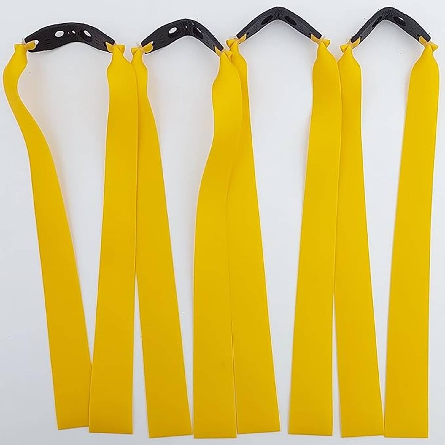     			Precise 4 Pieces of 24CM Length Powerful Fast Rebound Slingshot Replacement Flat Band Catapult Rubber Band Accessories (0.60MM, Precise Flat Band)