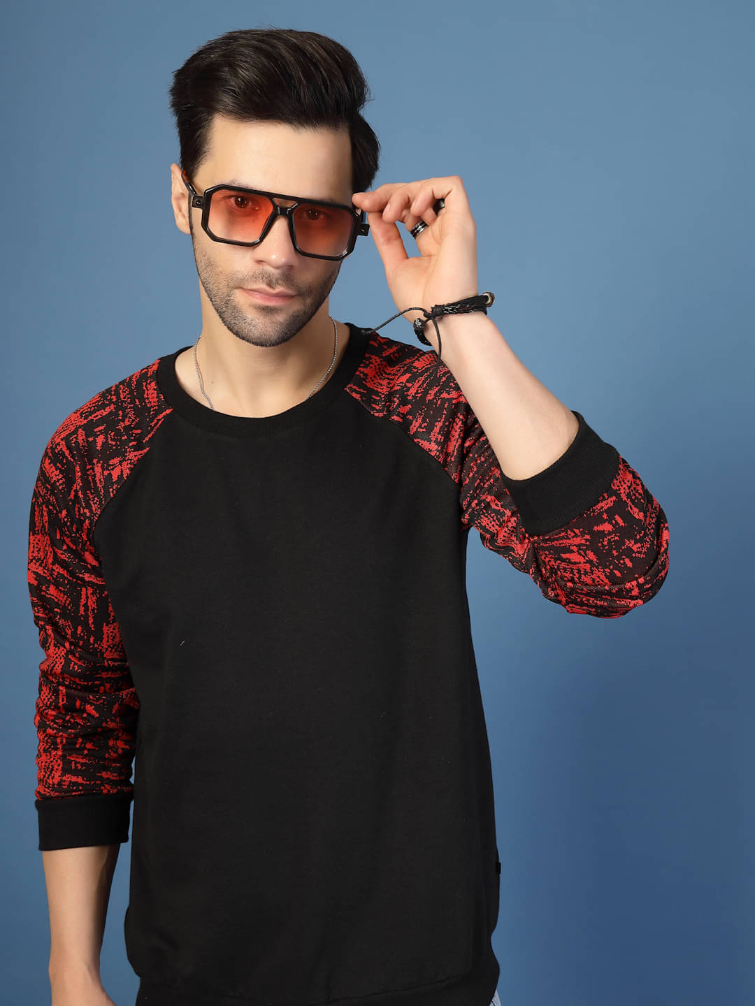     			Rigo Polyester Round Neck Men's Sweatshirt - Red ( Pack of 1 )
