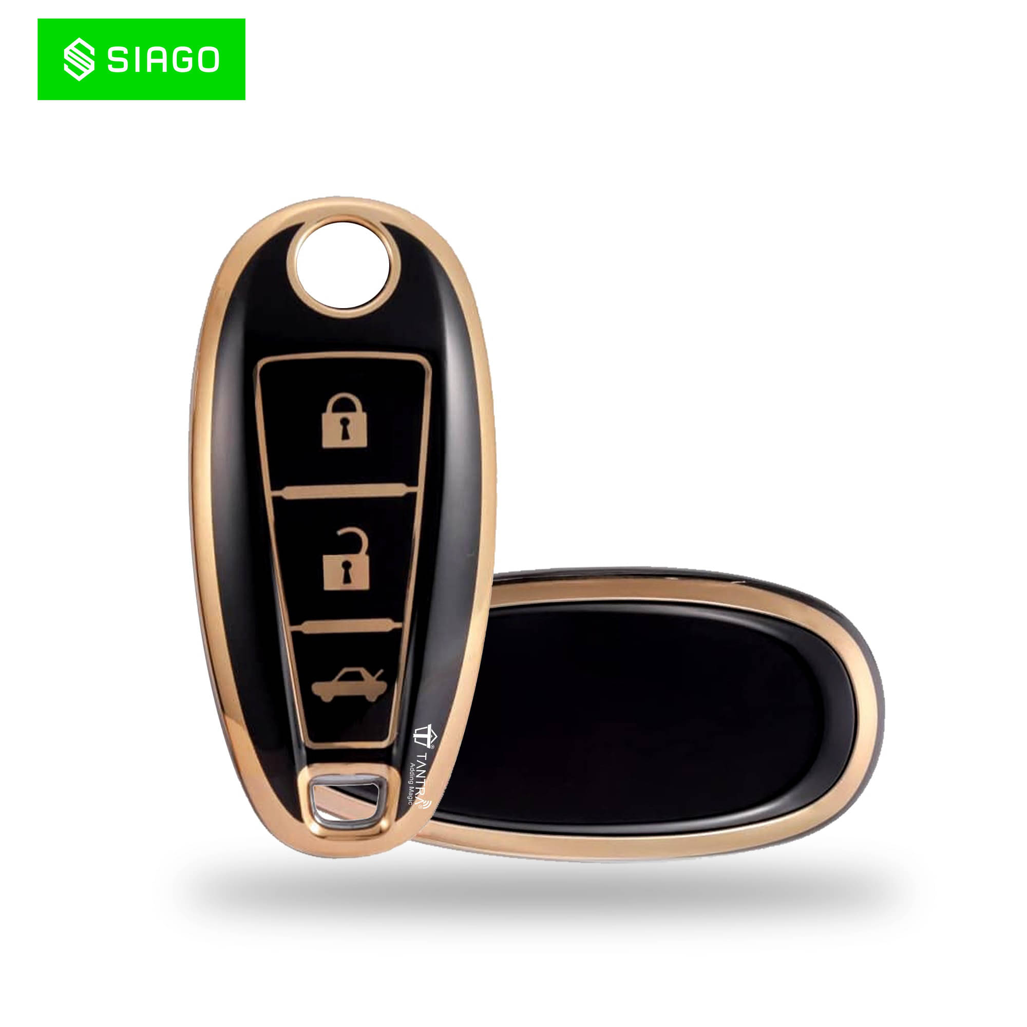 SIAGO TPU Key Cover Compatible with Maruti Suzuki Baleno, Vitara Breeza, S Cross, Ciaz, Swift, Ignis, 3 Button Smart Key Cover (Black Pack of 1)     			SIAGO TPU Key Cover Compatible with Maruti Suzuki Baleno, Vitara Breeza, S Cross, Ciaz, Swift, Ignis, 3 Button Smart Key Cover (Black Pack of 1)