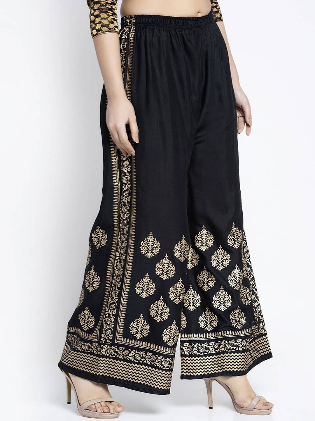     			SMASUM - Black Rayon Women's Palazzo ( Pack of 1 )