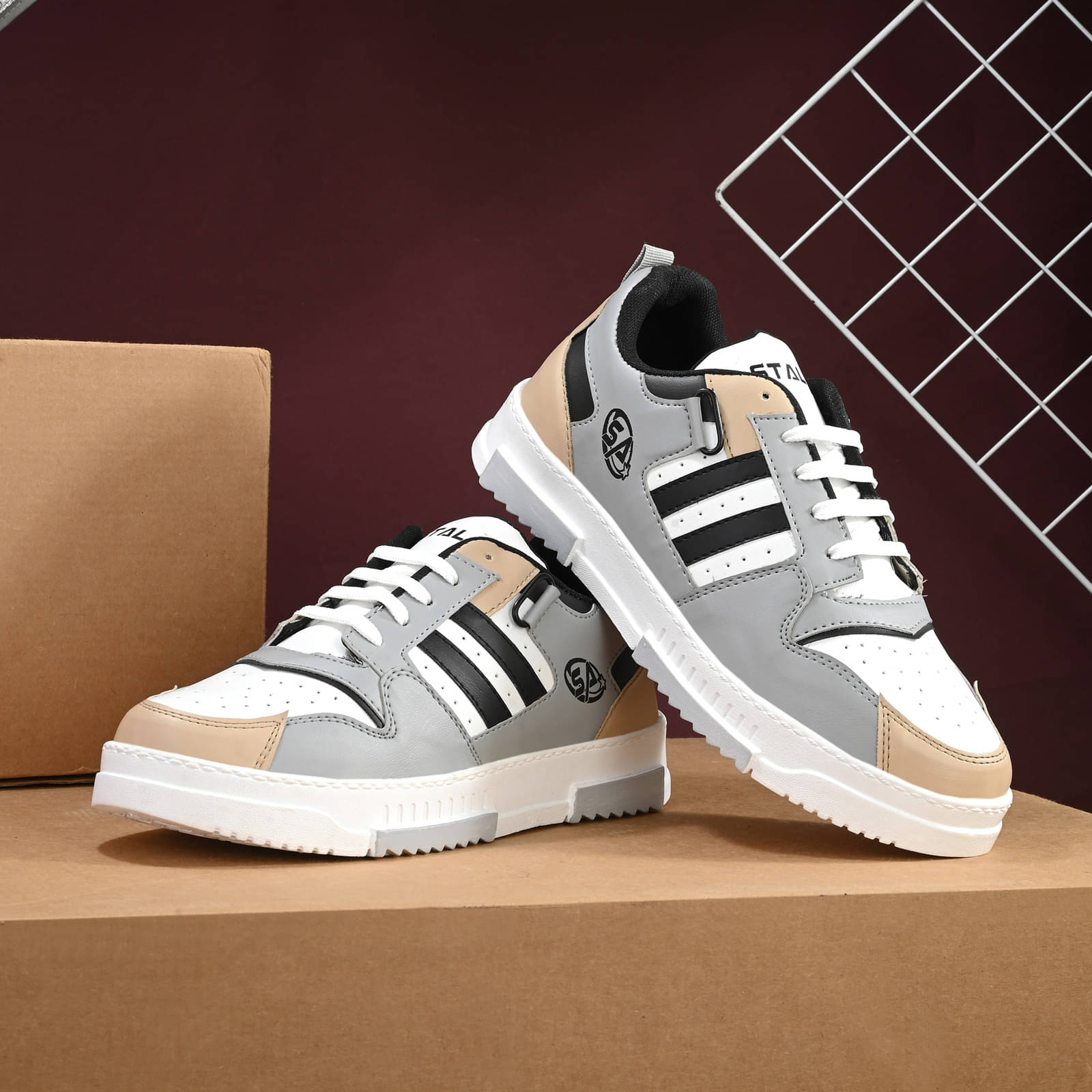     			STALAG Casual Shoes for Men Grey Men's Outdoor Shoes