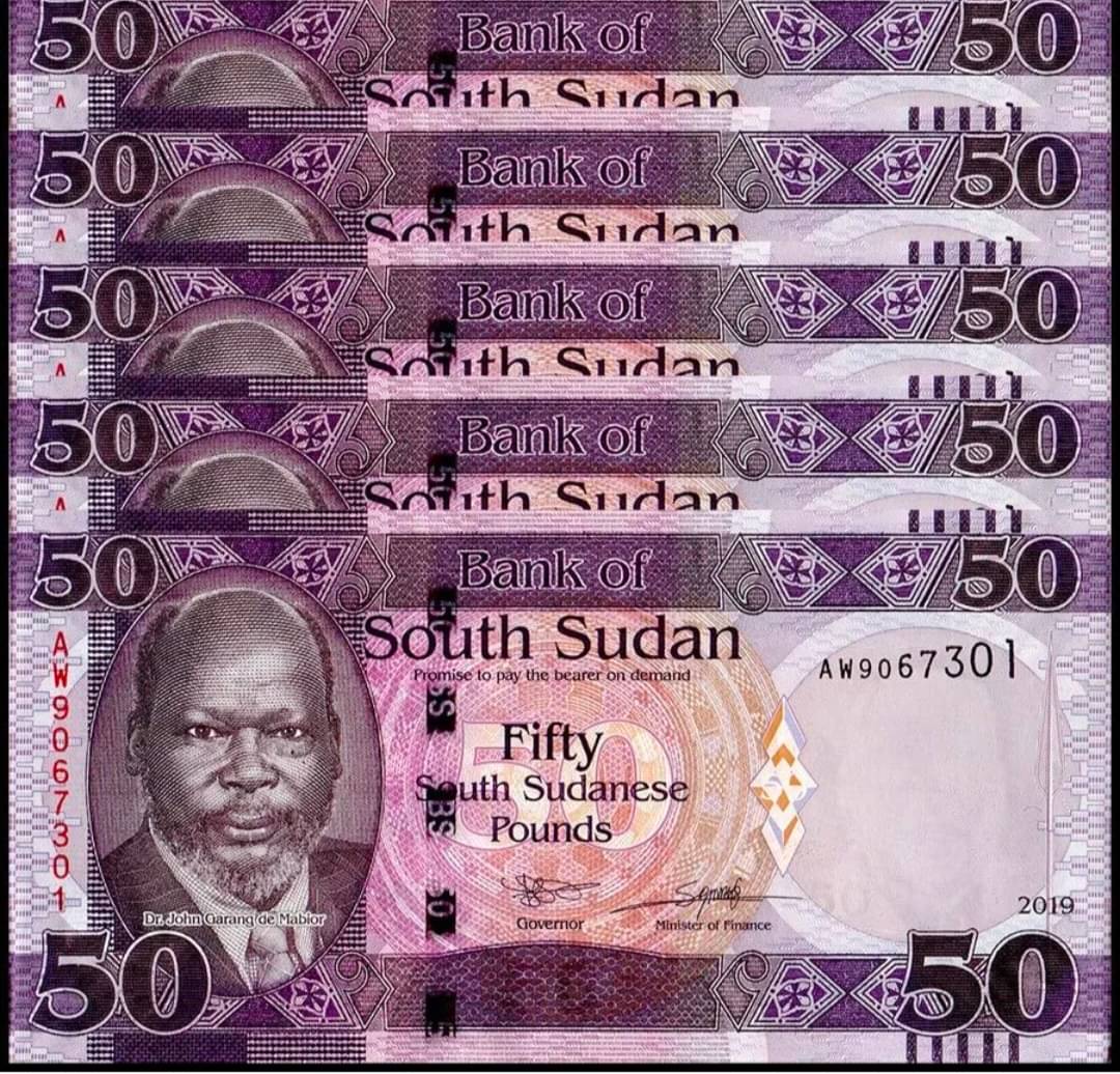South Sudan 50 Pounds Consecutive Serial 5 Notes in Top Grade Gem UNC South Sudan 50 Pounds Consecutive Serial 5 Notes in Top Grade Gem UNC