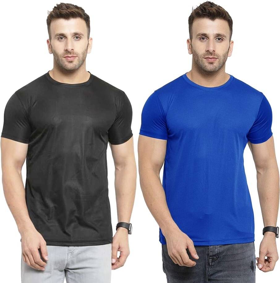 TQH Polyester Slim Fit Solid Half Sleeves Men's Round T-Shirt - Multicolor5 ( Pack of 2 ) TQH Polyester Slim Fit Solid Half Sleeves Men's Round T-Shirt - Multicolor5 ( Pack of 2 )