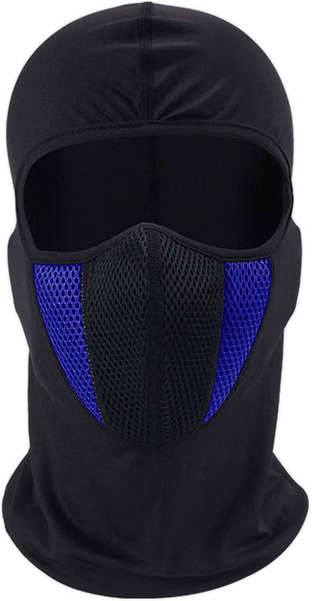 AKSMIT Black/Blue Solid Others Bike Face Cover Free