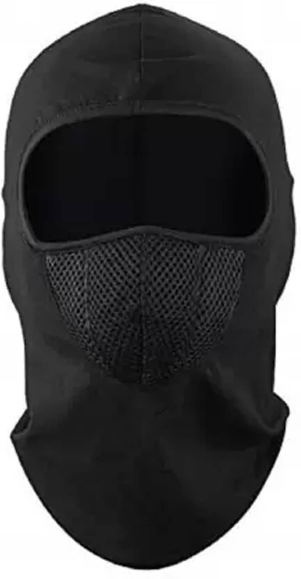 AKSMIT Black Solid Fleece Bike Face Cover Free