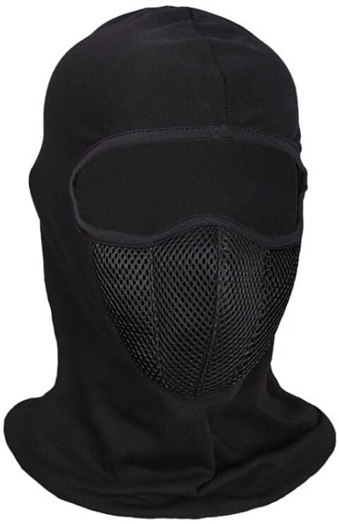 AKSMIT Black Solid Others Bike Face Cover Free