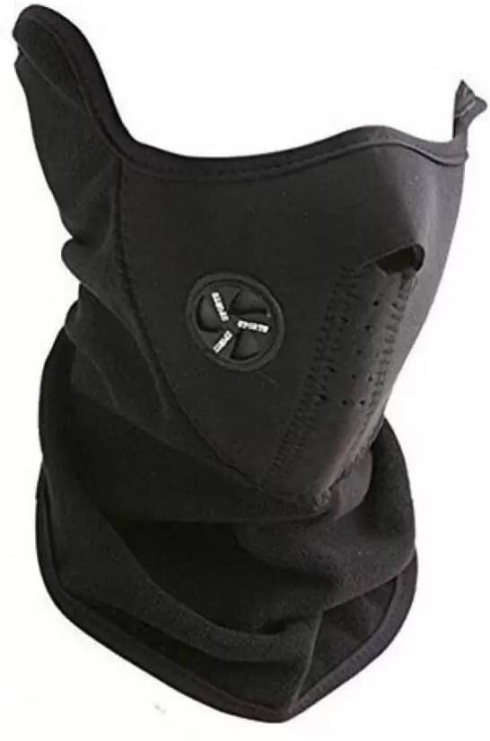 AKSMIT Black Solid Woollen Bike Face Cover Free AKSMIT Black Solid Woollen Bike Face Cover Free