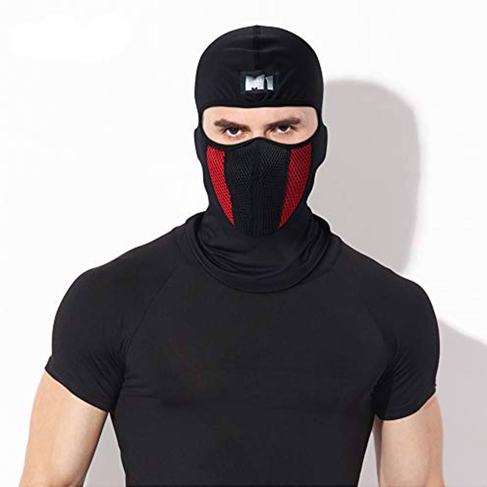     			AKSMIT Multicolor Solid Cotton Bike Face Cover Free