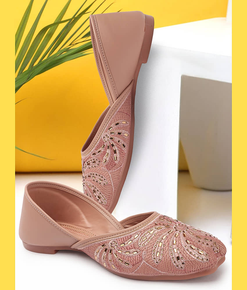 Aroom Peach Women's Ethnic Ballerinas - Casual Shoes | Buy online on ZillyBuy
