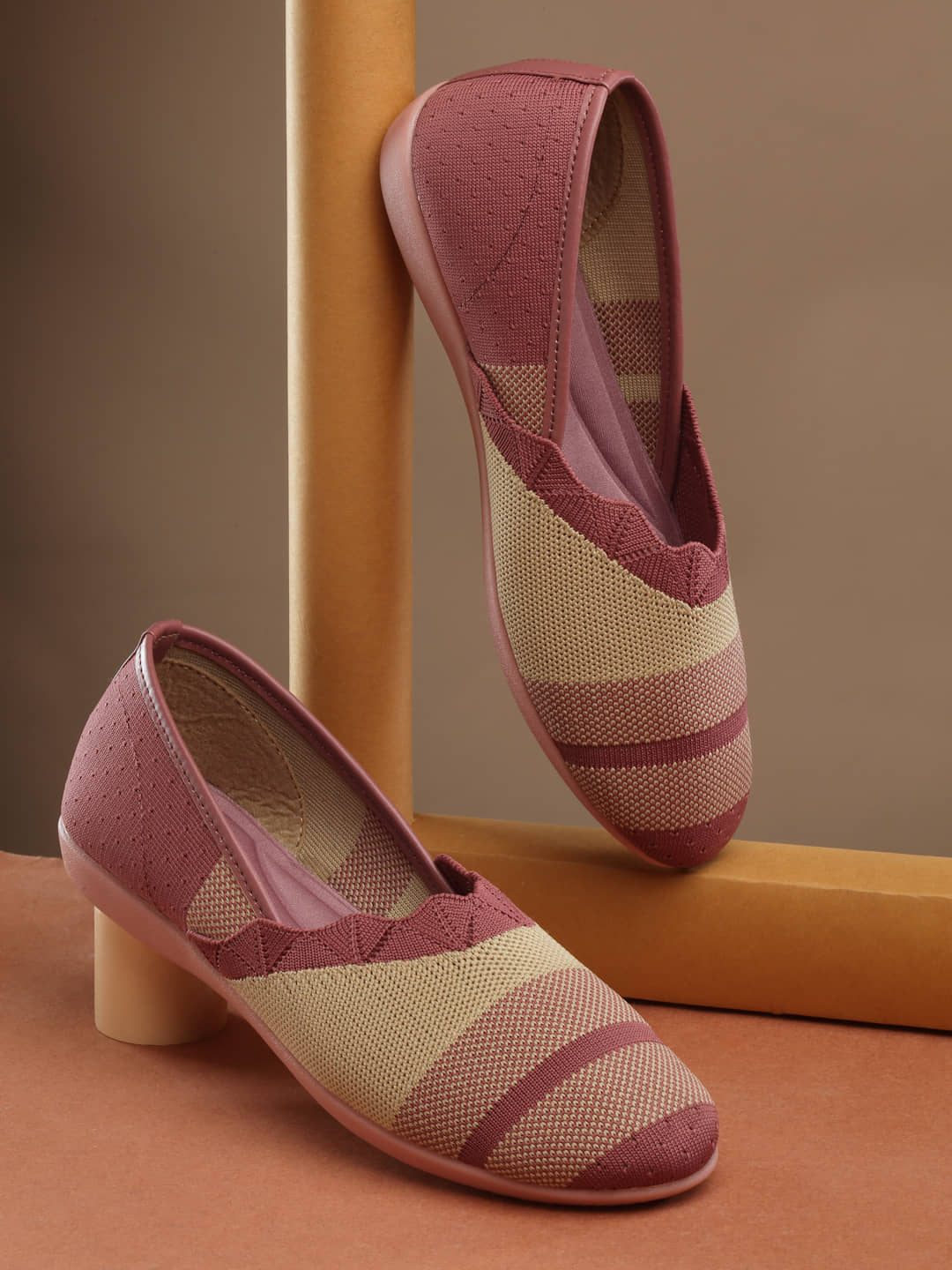 Aroom Brown Women's Casual Ballerinas - Casual Shoes | Buy online on ZillyBuy