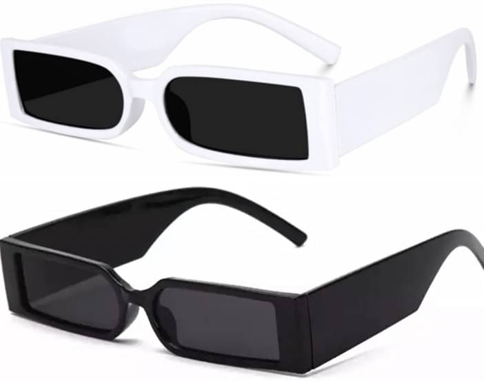 Ashru Black Rectangular Sunglasses ( Pack of 1 ) Ashru Black Rectangular Sunglasses ( Pack of 1 )