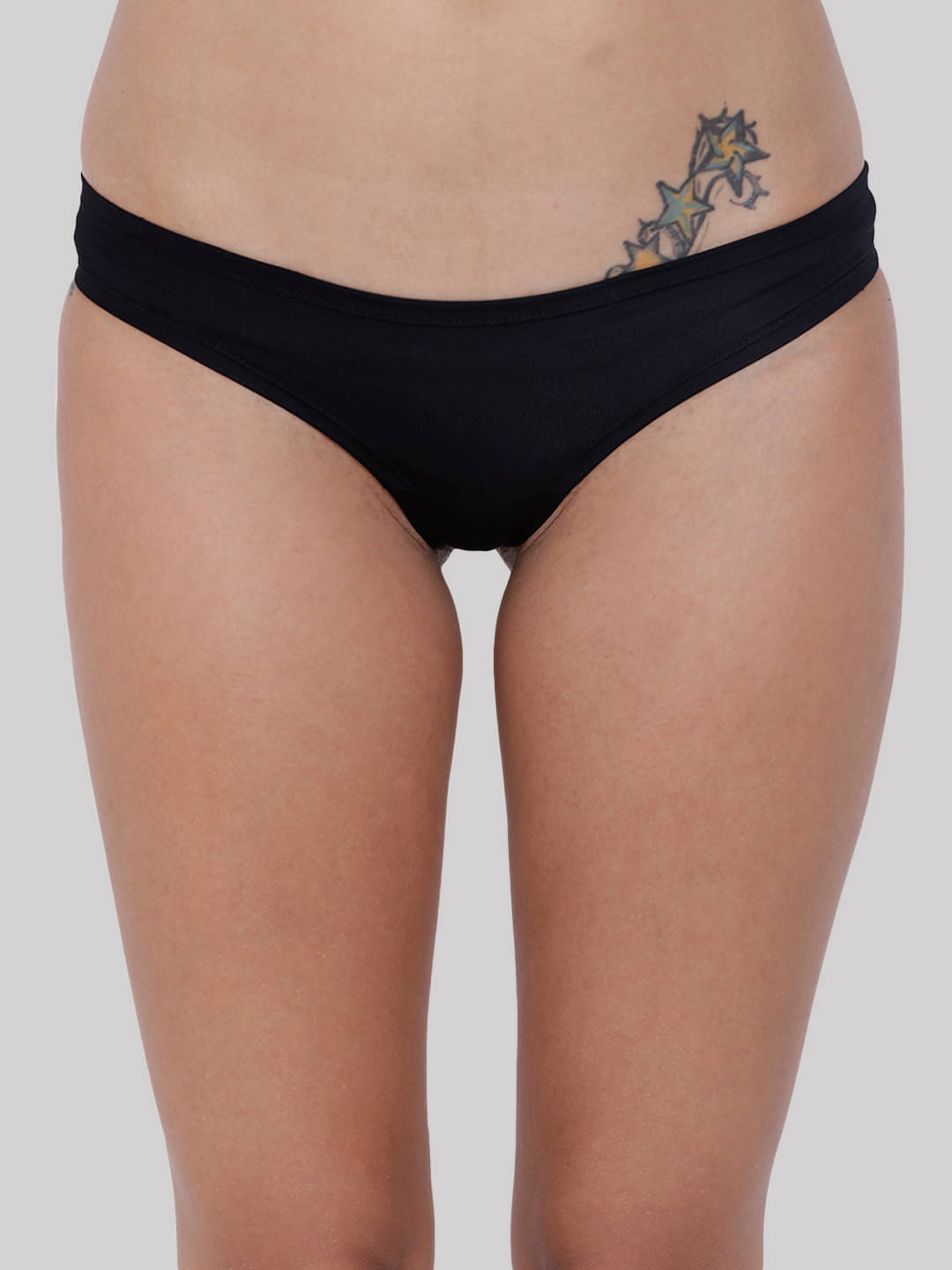 BASIICS By La Intimo Pack of 1 Polyester Briefs For Women ( Black ) BASIICS By La Intimo Pack of 1 Polyester Briefs For Women ( Black )